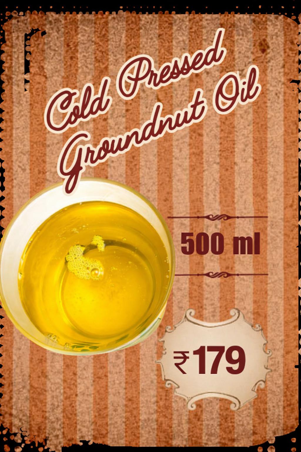 COLD Pressed Groundunt Oil 500 ml